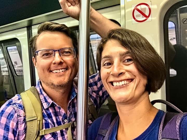 at the airport in San Jose, Costa Rica