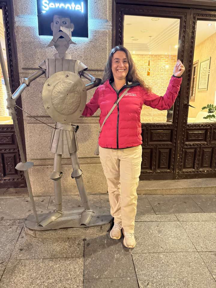 Maria found Don Quixote right out our front door