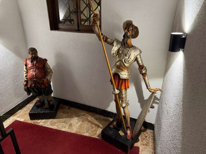 Don Quixote and Sancho Panza wishing us a Happy Anniversary