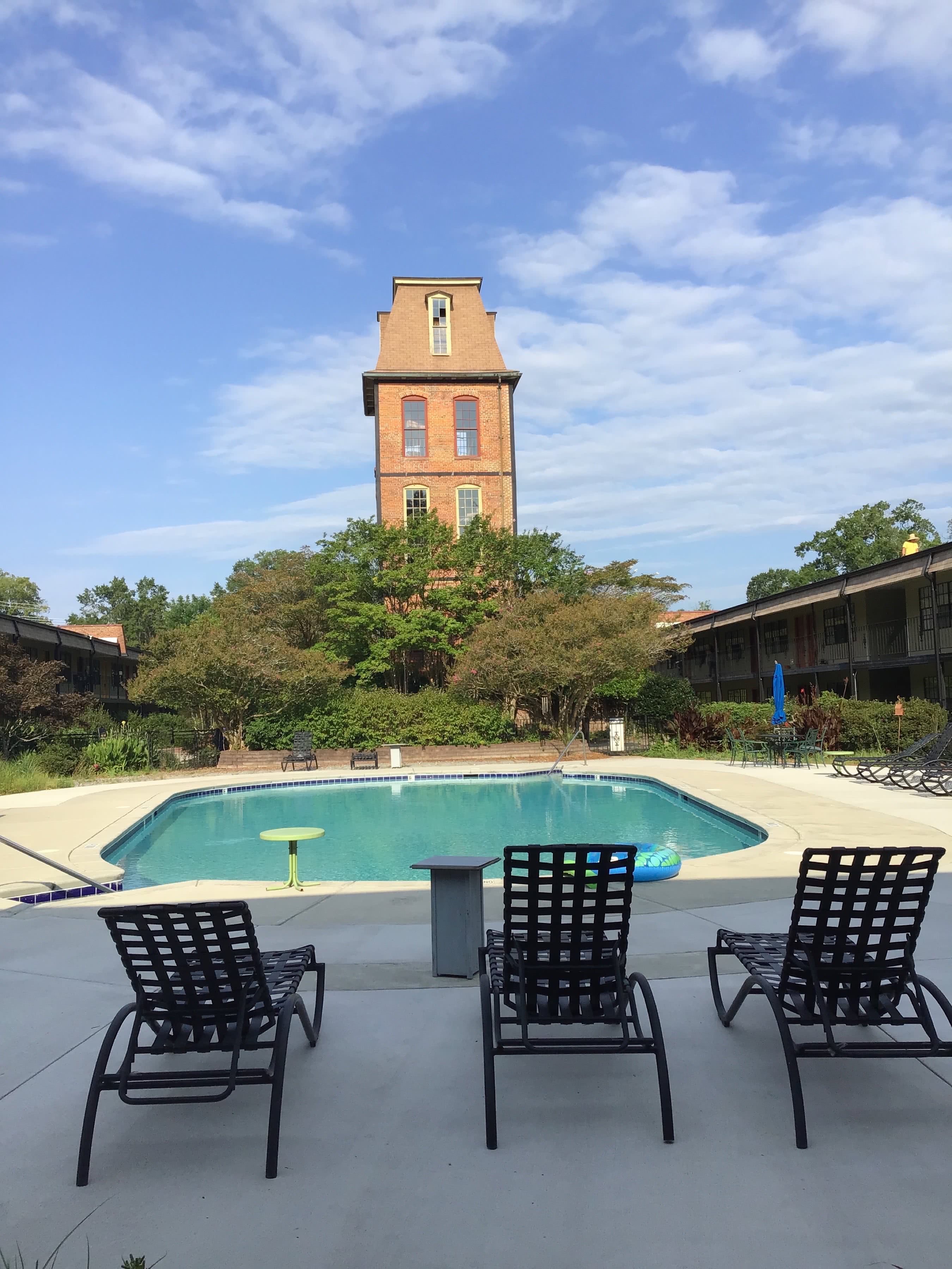 The saltwater community pool