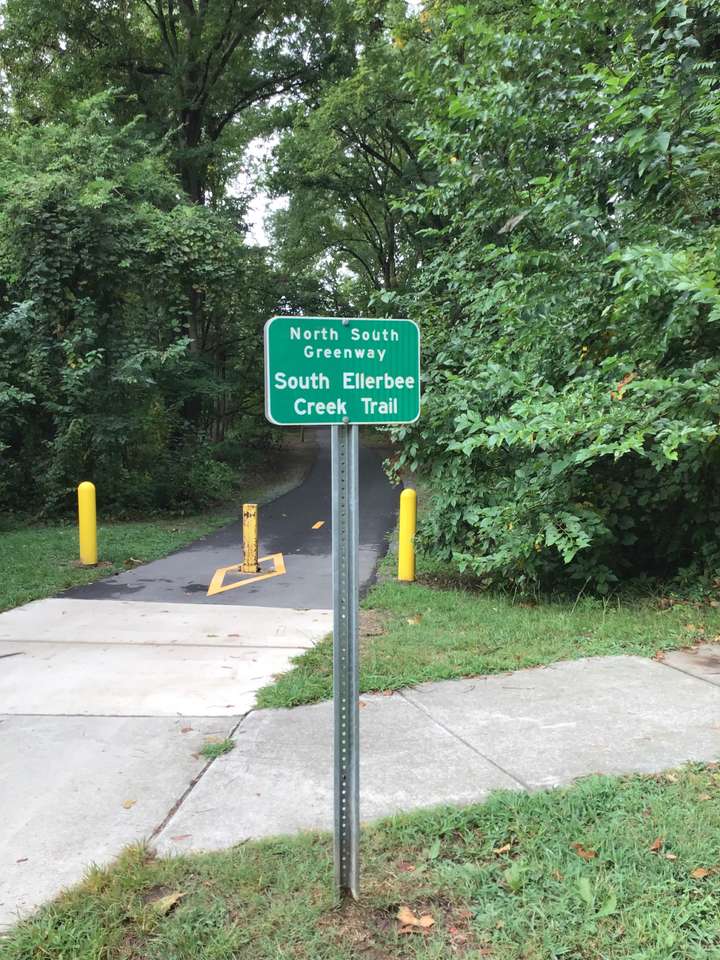 The nearby walking trail