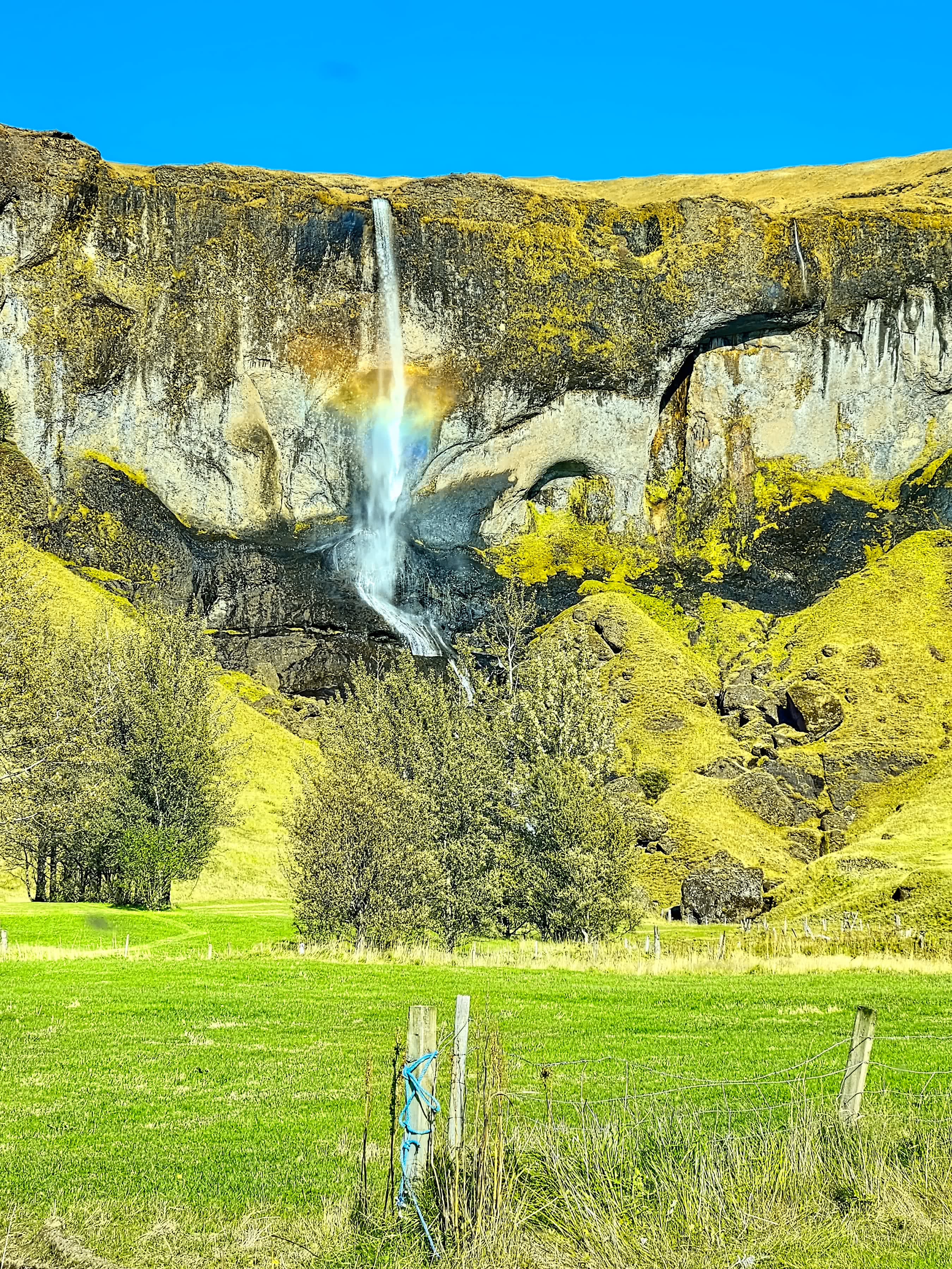 Roadside Waterfall Rainbow